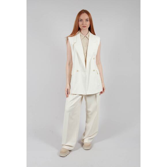 Beatrice B Mira Wide Leg Pants Trousers in Sea Salt 10 - Picture 6 of 6